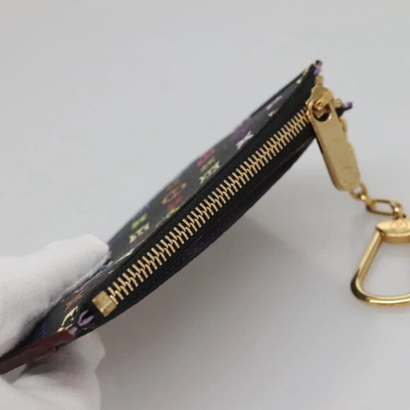 LOUIS VUITTON Monogram Pochette Cles NM Coin Purse Black M60279 Auth 131837 - Picture 7 of 16